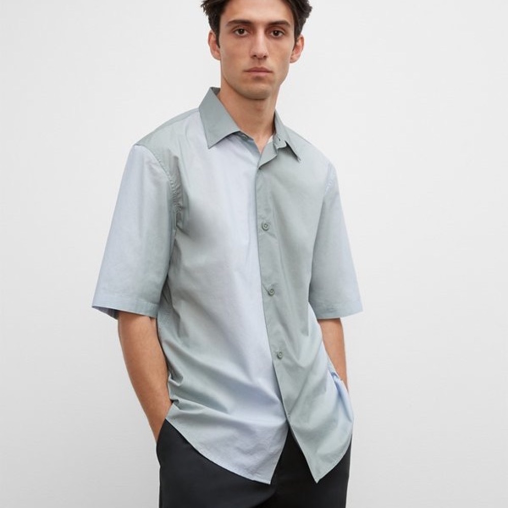 Mens club Monaco short sleeve button down shirt